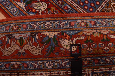 Mood Red Runner Hand Knotted 111 X 97  Area Rug 100-74877 Image 4