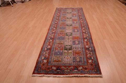 Mood Red Runner Hand Knotted 111 X 97  Area Rug 100-74877 Image 8