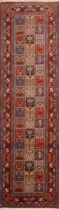 Mood Red Runner Hand Knotted 111 X 97  Area Rug 100-74877 Image 0