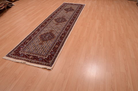 Mood Purple Runner Hand Knotted 28 X 100  Area Rug 100-74879 Image 7