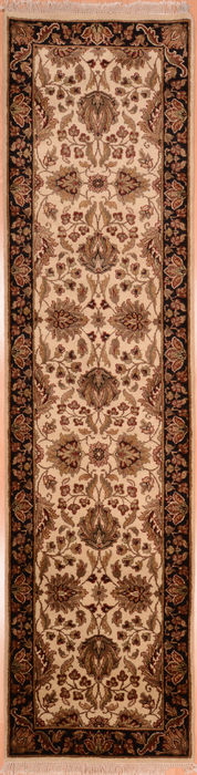 Jaipur Brown Runner Hand Knotted 27 X 102 Area Rug 100-74880 Image 0
