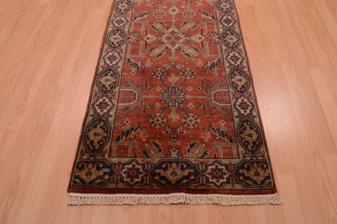 Jaipur Multicolor Runner Hand Knotted 26 X 120 Area Rug 100-74887 Image 6
