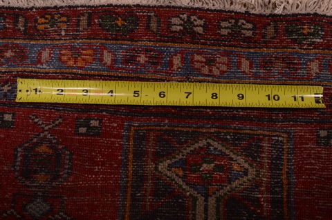 Hamedan Red Runner Hand Knotted 27 X 129 Area Rug 100-74888 Image 10