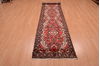 Hamedan Red Runner Hand Knotted 26 X 126  Area Rug 100-74889 Thumb 8