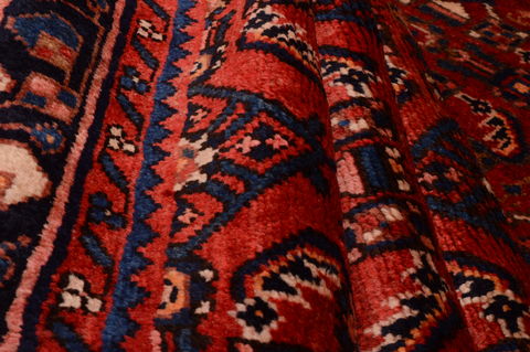 Hossein Abad Red Runner Hand Knotted 211 X 130 Area Rug 100-74892 Image 2
