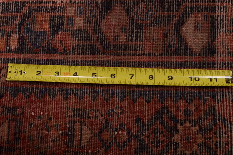 Hossein Abad Red Runner Hand Knotted 211 X 130 Area Rug 100-74892 Image 3