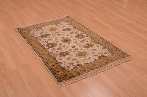 Jaipur Beige Hand Knotted 30 X 50 Area Rug 100-74900 Image 3