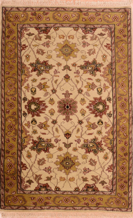 Jaipur Beige Hand Knotted 30 X 50 Area Rug 100-74900 Image 0