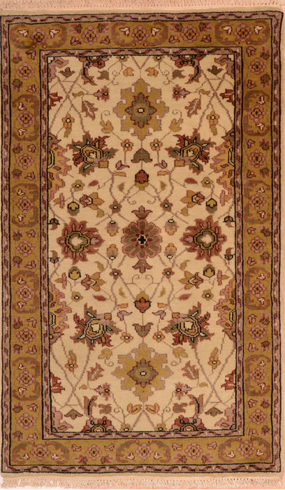 Jaipur Beige Hand Knotted 30 X 50 Area Rug 100-74908 Image 0