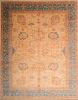 Chobi Blue Hand Knotted 116 X 145  Area Rug 100-74913 Thumb 0