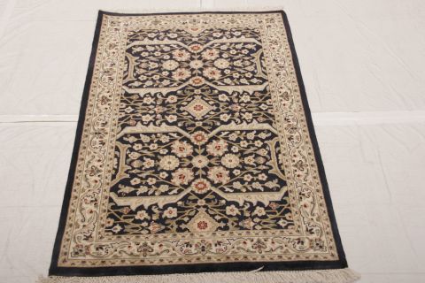 Tabriz Black Hand Knotted 28 X 43  Area Rug 155-74926 Image 1