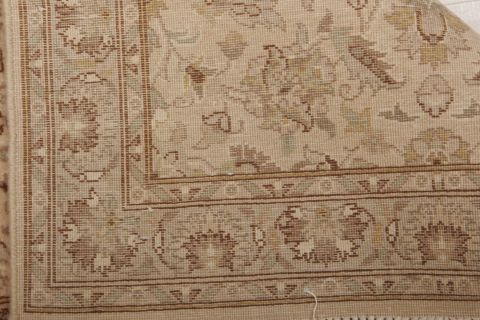 Tabriz Beige Hand Knotted 21 X 43  Area Rug 155-74930 Image 5