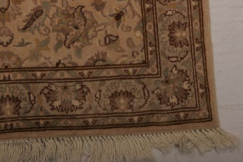 Tabriz Beige Hand Knotted 21 X 43  Area Rug 155-74930 Image 7