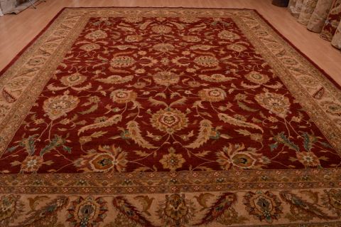 Chobi Red Hand Knotted 120 X 150 Area Rug 100-74940 Image 10