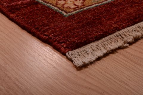 Chobi Red Hand Knotted 120 X 150 Area Rug 100-74940 Image 12