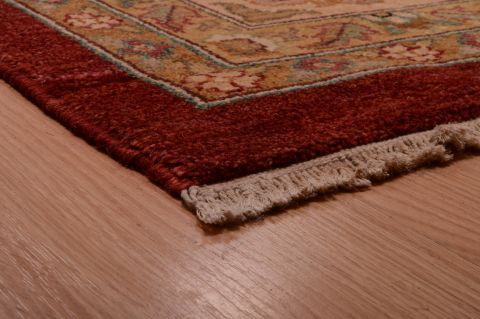 Chobi Red Hand Knotted 120 X 150 Area Rug 100-74940 Image 13