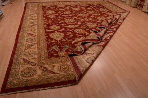Chobi Red Hand Knotted 120 X 150 Area Rug 100-74940 Image 15
