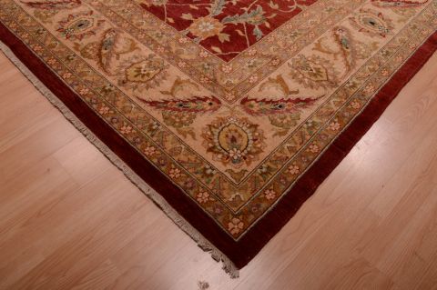 Chobi Red Hand Knotted 120 X 150 Area Rug 100-74940 Image 4