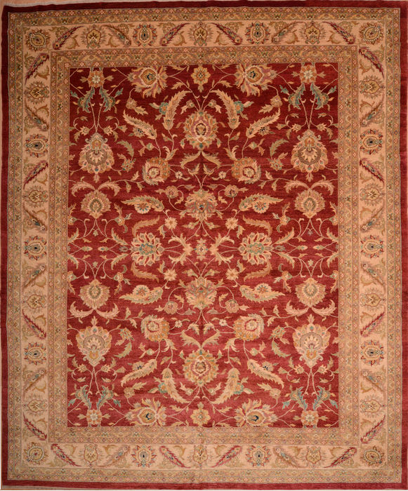 Chobi Red Hand Knotted 120 X 150 Area Rug 100-74940 Image 0