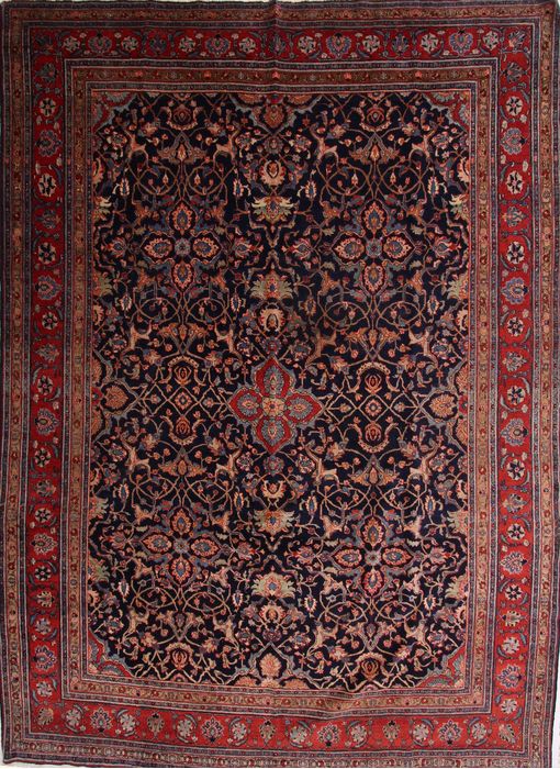 Tabriz Multicolor Hand Knotted 107 X 146 Area Rug 155-74945 Image 0