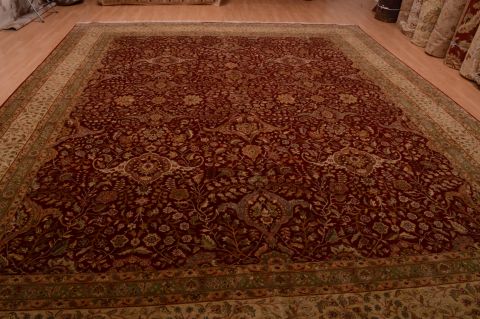 Chobi Green Hand Knotted 120 X 150 Area Rug 100-74947 Image 11