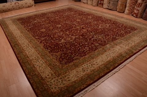 Chobi Green Hand Knotted 120 X 150 Area Rug 100-74947 Image 12