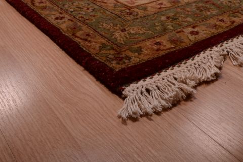 Chobi Green Hand Knotted 120 X 150 Area Rug 100-74947 Image 13