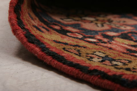 Heriz Red Hand Knotted 99 X 126 Area Rug 155-74949 Image 9