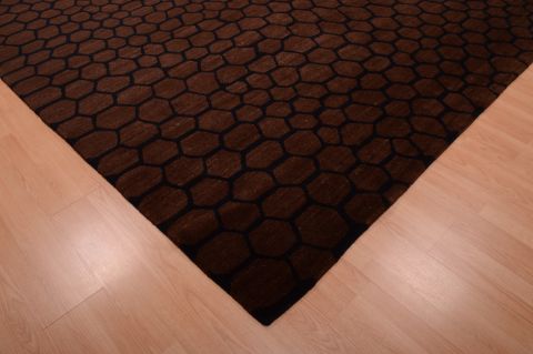 Modern Brown Hand Knotted 80 X 100 Area Rug 151-74973 Image 5