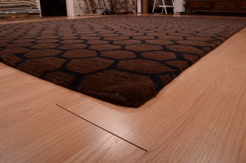 Modern Brown Hand Knotted 80 X 100 Area Rug 151-74973 Image 6