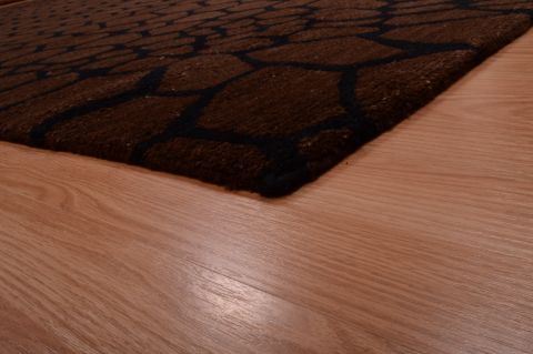 Modern Brown Hand Knotted 80 X 100 Area Rug 151-74973 Image 7