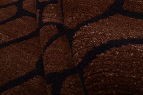 Modern Brown Hand Knotted 80 X 100 Area Rug 151-74973 Image 8