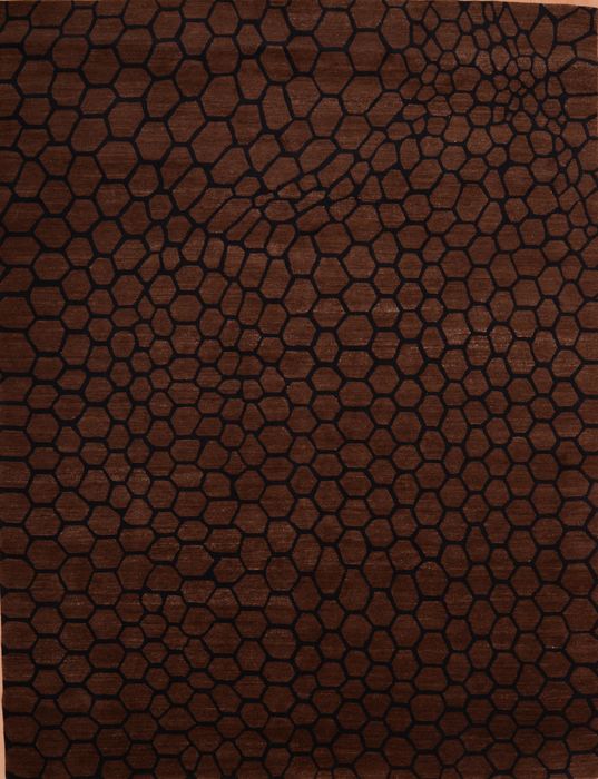 Modern Brown Hand Knotted 80 X 100 Area Rug 151-74973 Image 0