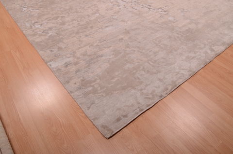 Modern White Hand Knotted 90 X 120 Area Rug 100-75028 Image 5