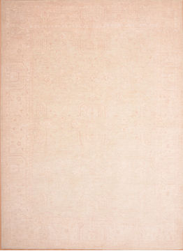 Chobi Beige Hand Knotted 9'0" X 12'2"  Area Rug 100-75048