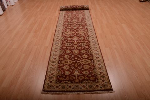 Jaipur Red Runner Hand Knotted 28 X 120 Area Rug 100-75072 Image 1