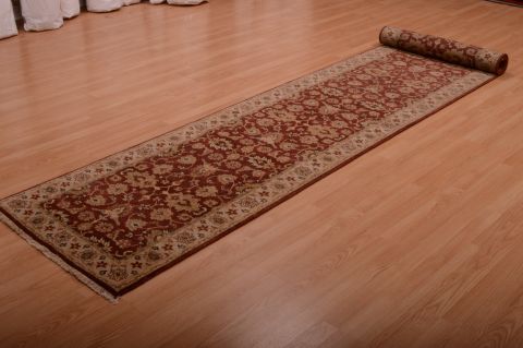 Jaipur Red Runner Hand Knotted 28 X 120 Area Rug 100-75072 Image 3
