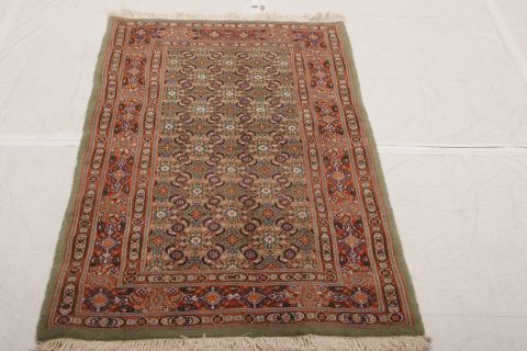 Mood Multicolor Hand Knotted 28 X 49  Area Rug 155-75075 Image 1