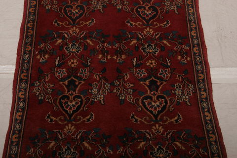 Mood Red Hand Knotted 24 X 45  Area Rug 155-75079 Image 3