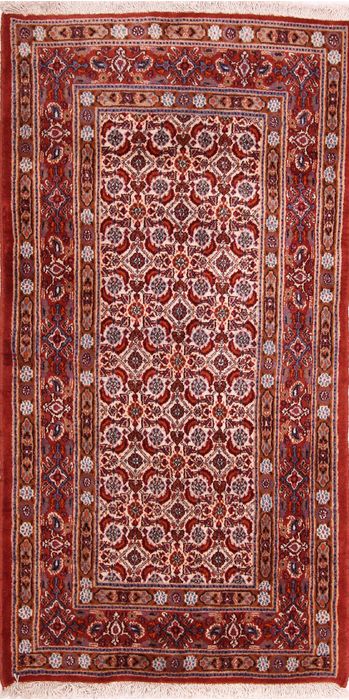 Mood Red Hand Knotted 26 X 410  Area Rug 155-75092 Image 0