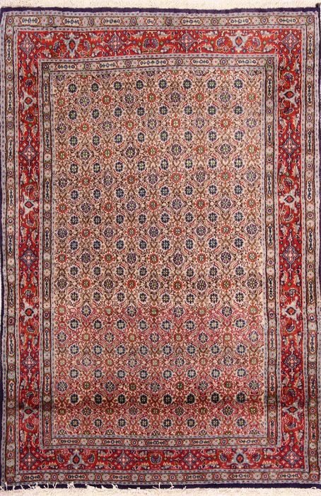 Mood Beige Hand Knotted 32 X 49 Area Rug 155-75097 Image 0