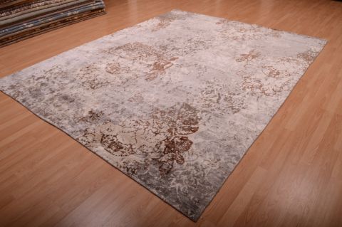 Indo-Nepal Grey Hand Knotted 80 X 102  Area Rug 100-75103 Image 3