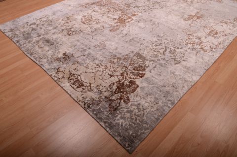 Indo-Nepal Grey Hand Knotted 80 X 102  Area Rug 100-75103 Image 6