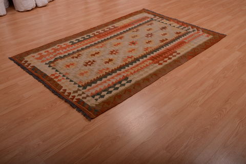 Kilim Brown Hand Knotted 43 X 610 Area Rug 100-75127 Image 2