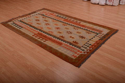 Kilim Brown Hand Knotted 43 X 610 Area Rug 100-75127 Image 4