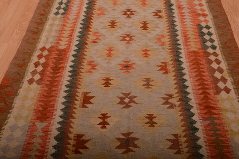 Kilim Brown Hand Knotted 43 X 610 Area Rug 100-75127 Image 5