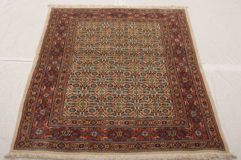 Mood Multicolor Hand Knotted 33 X 46 Area Rug 155-75149 Image 1