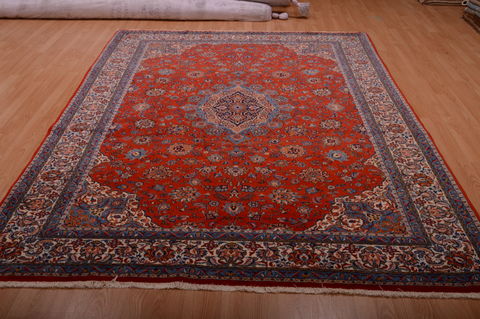 Sarouk Red Hand Knotted 68 X 98 Area Rug 100-75166 Image 1
