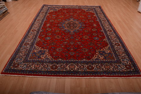 Sarouk Red Hand Knotted 68 X 98 Area Rug 100-75166 Image 5