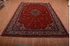 Sarouk Red Hand Knotted 68 X 98 Area Rug 100-75166 Thumb 5